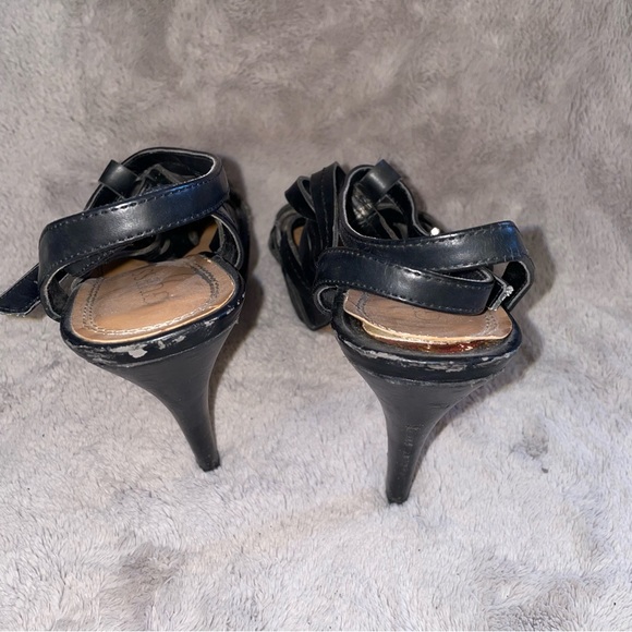 Guess | Black Stiletto Heels Strappy Sandals - Picture 5 of 10